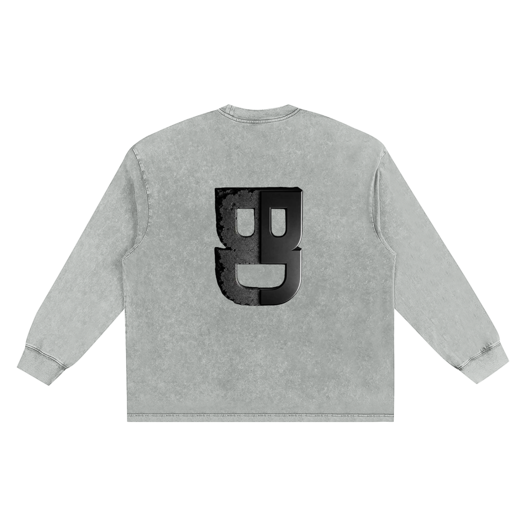 Snow Washed Frayed Edge T-Shirt