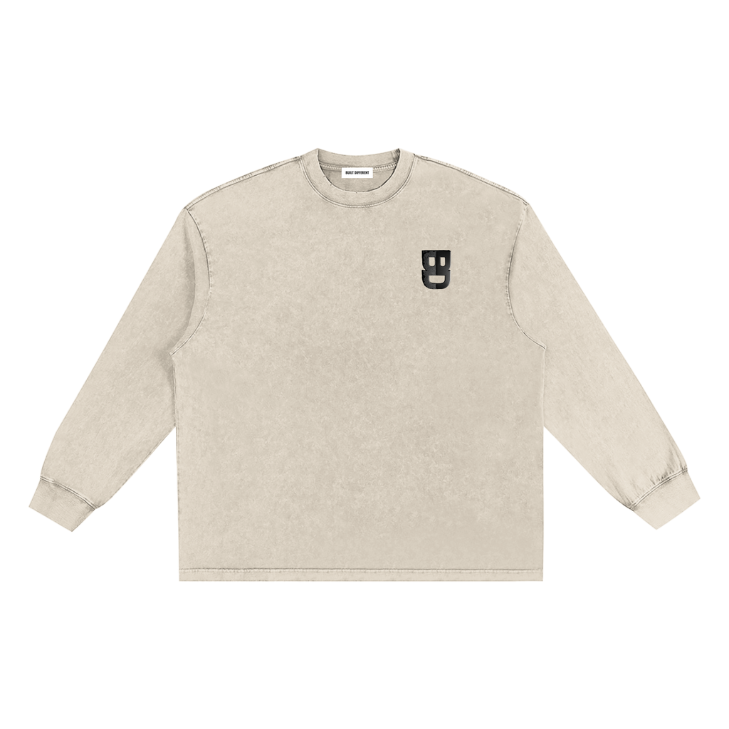 Snow Washed Frayed Edge T-Shirt