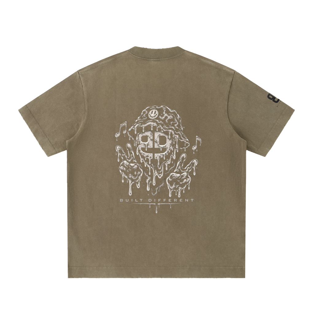 Heavyweight Vintage Washed Frayed T-Shirt