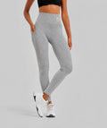Ladies Grey City Knit Leggings