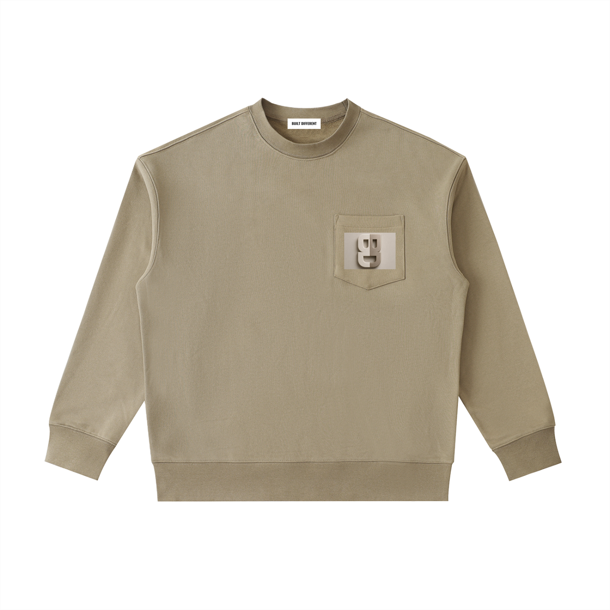 Heavyweight Patch Pocket Crewneck Sweatshirt