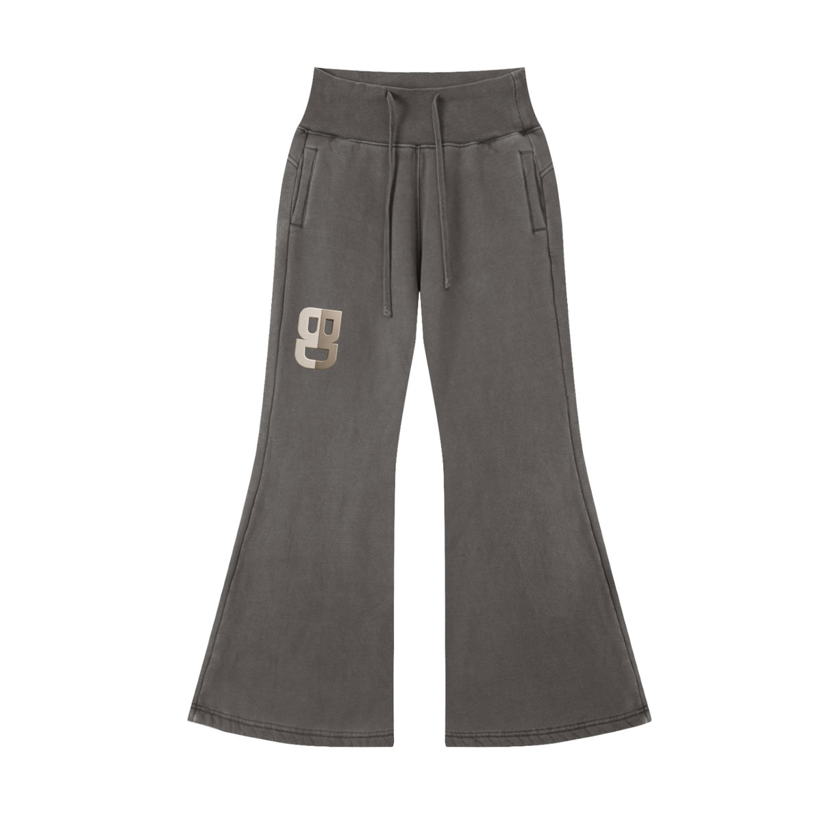 Vintage Washed Flared Fleece Pants