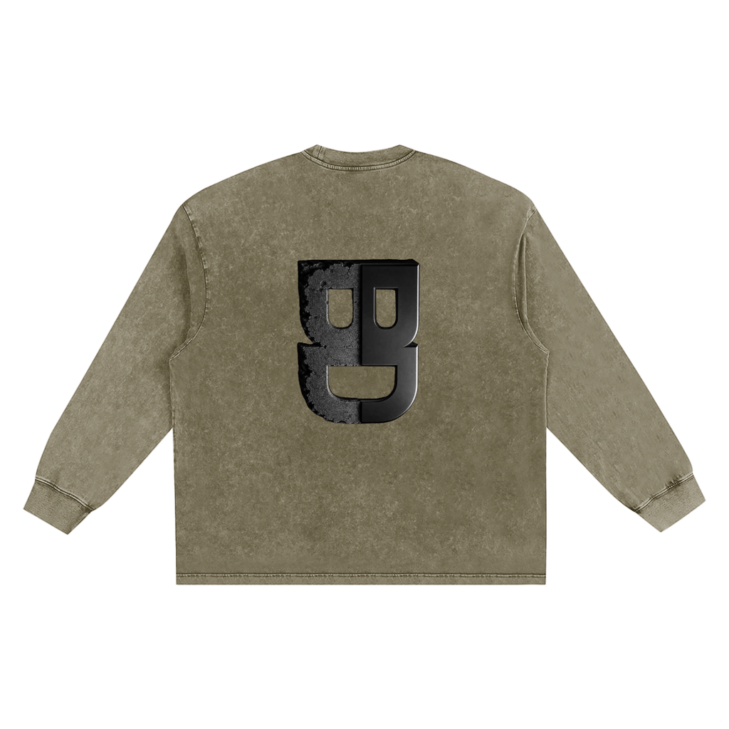 Snow Washed Frayed Edge T-Shirt