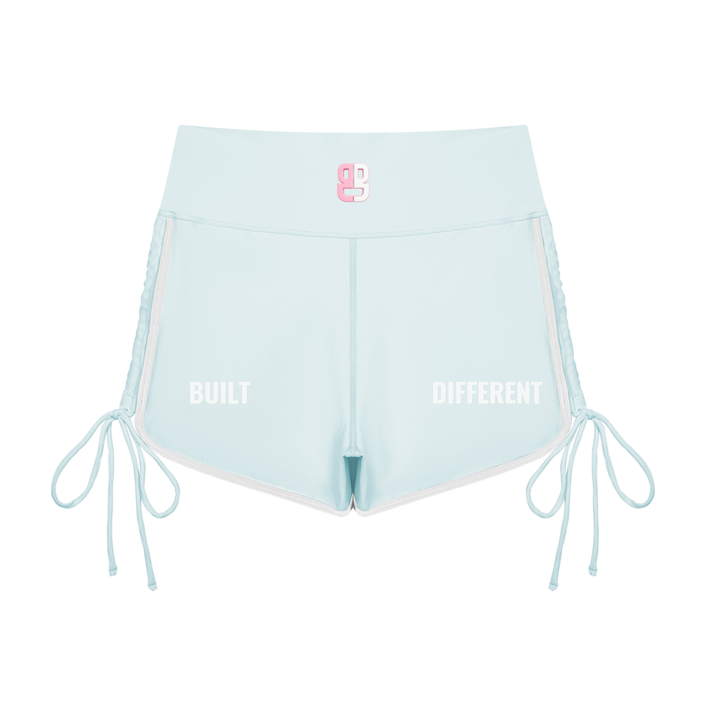 Women’s Color Block High Waisted Yoga Shorts